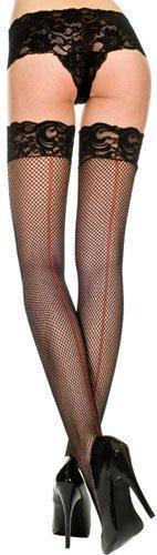 Black Fishnet Thigh High - One Size Available - Xoxomoving