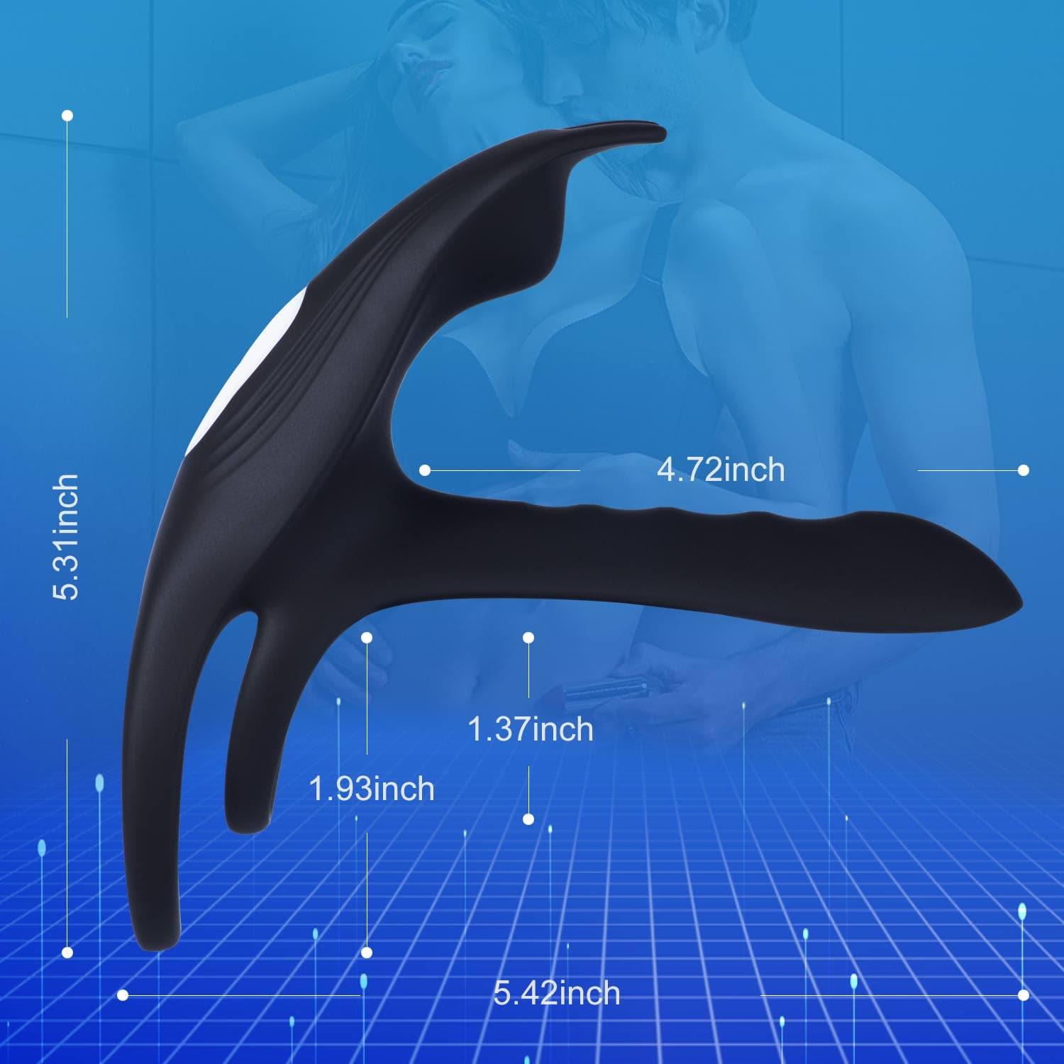 Black Fox - Vibrating Girth Enhancer Penis Sleeves - Xoxomoving