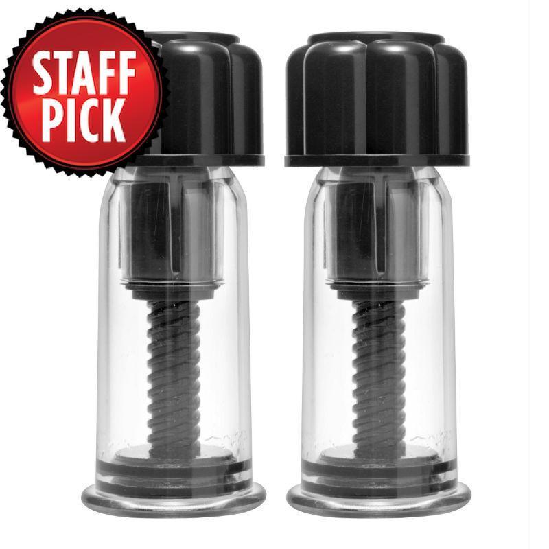 Black Maxxx Powerful Twist Nipple Stimulators - Xoxomoving