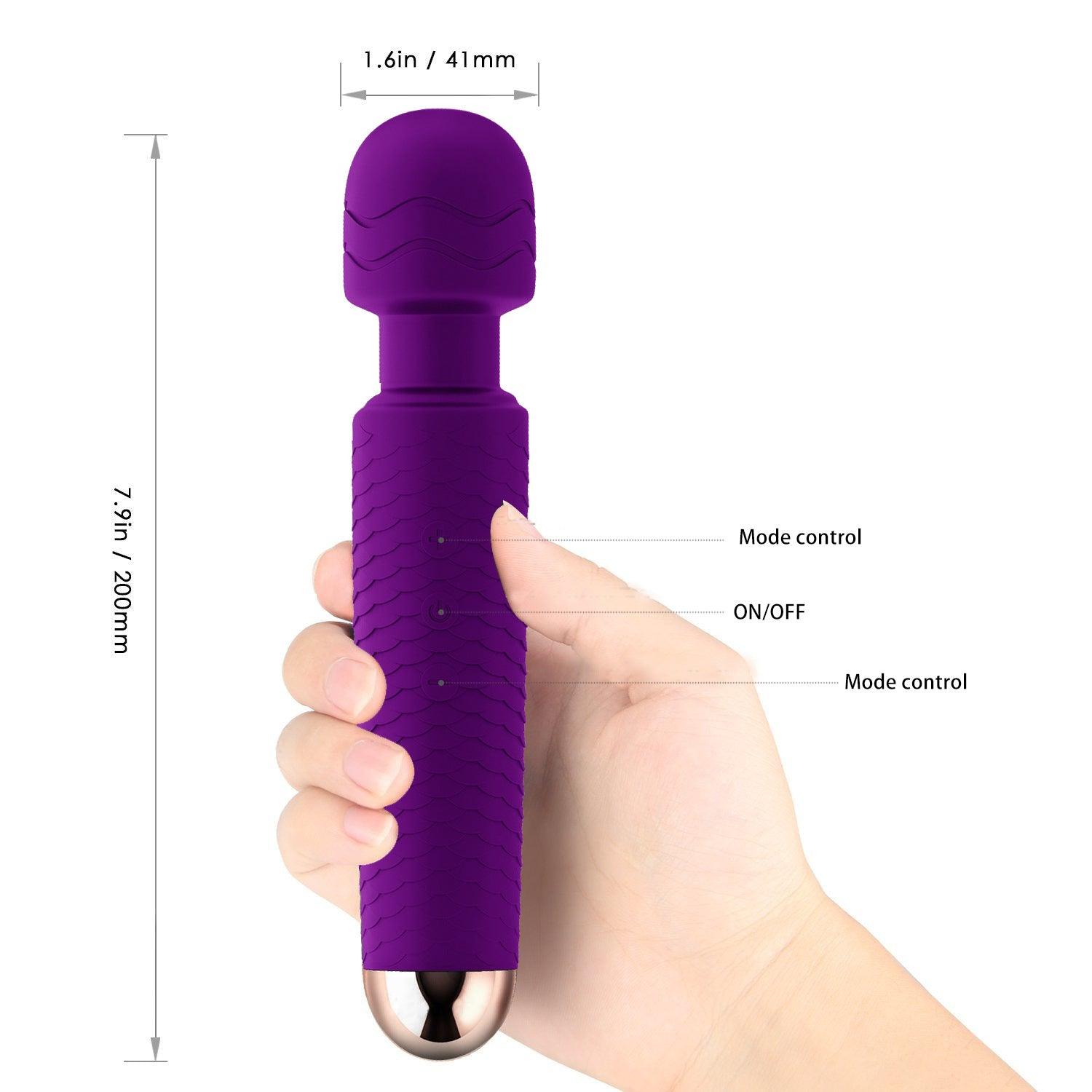 Bliss Magic Wand Rechargeable Vibrator - Strong, Rumbly Vibrations - Xoxomoving