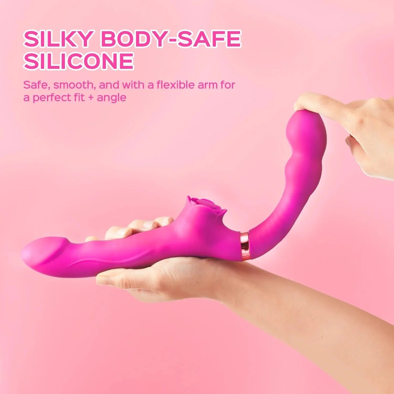 Bloom Strapless Strap-On Vibrator for Couples - Dual Stimulation & Hands-Free Pleasure - Xoxomoving