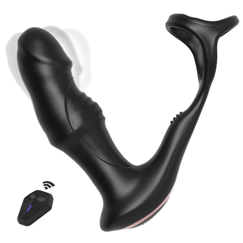 Blossom - 9 Wriggling Swaying Male Prostate Toy with Big Glans - Xoxomoving