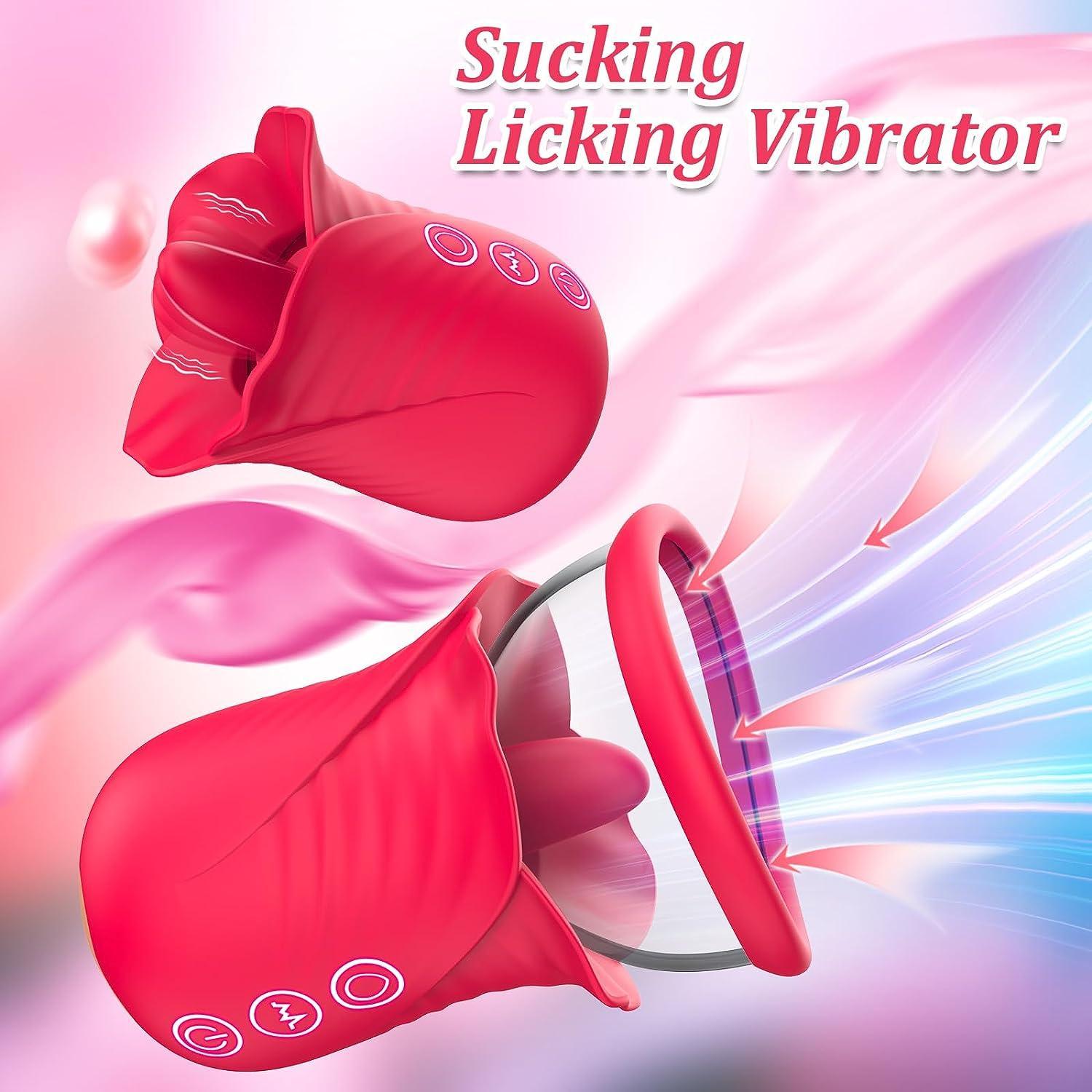 Blossom Bliss: 2-in-1 Rose Vibrator with 10 Vibration & 6 Suction Modes - Xoxomoving