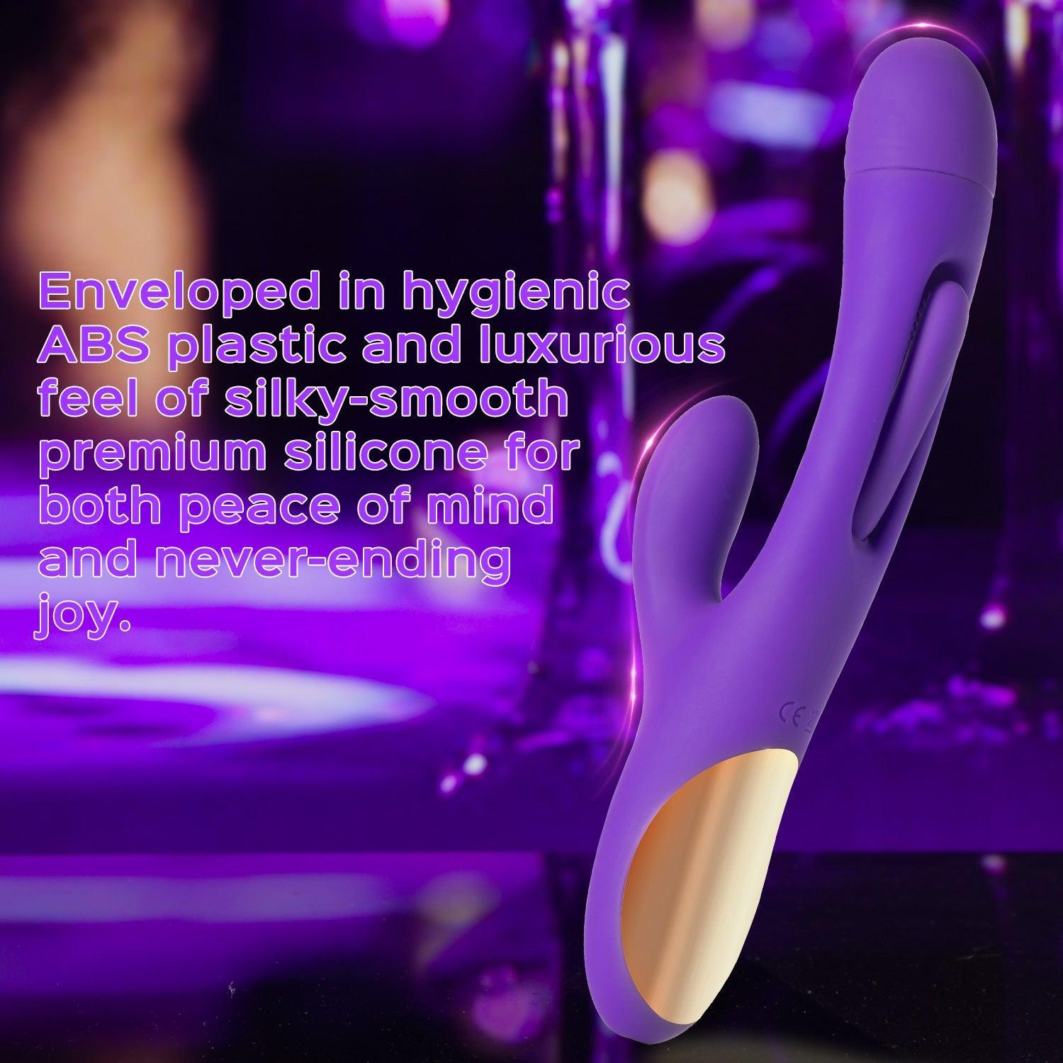 Bora Rabbit G-spot Vibrator - Tapping Triple Stimulator - Xoxomoving