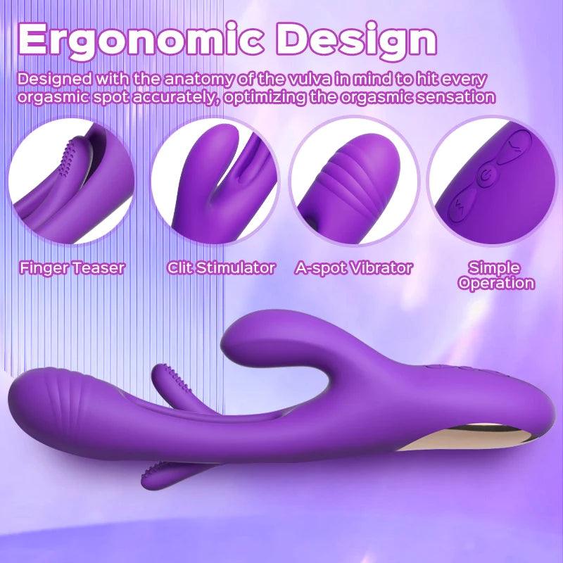 Bora - Rabbit Tapping G-spot Vibrator  - Xoxomoving