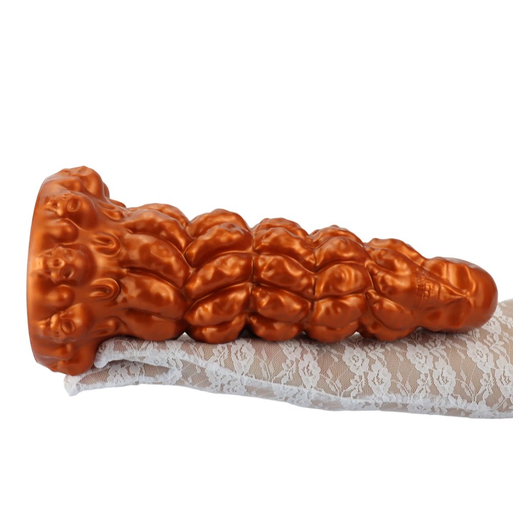 Bumpy Silicone Anal Tower Dildo with Graduated Rings and Suction Base Xoxomoving