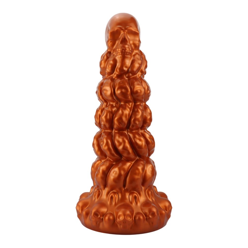 Bumpy Silicone Anal Tower Dildo with Graduated Rings and Suction Base Xoxomoving