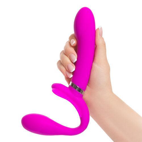 Butterfly share Rechargeable strapless strap-on - Xoxomoving