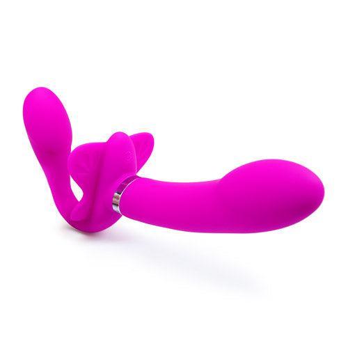 Butterfly share Rechargeable strapless strap-on - Xoxomoving