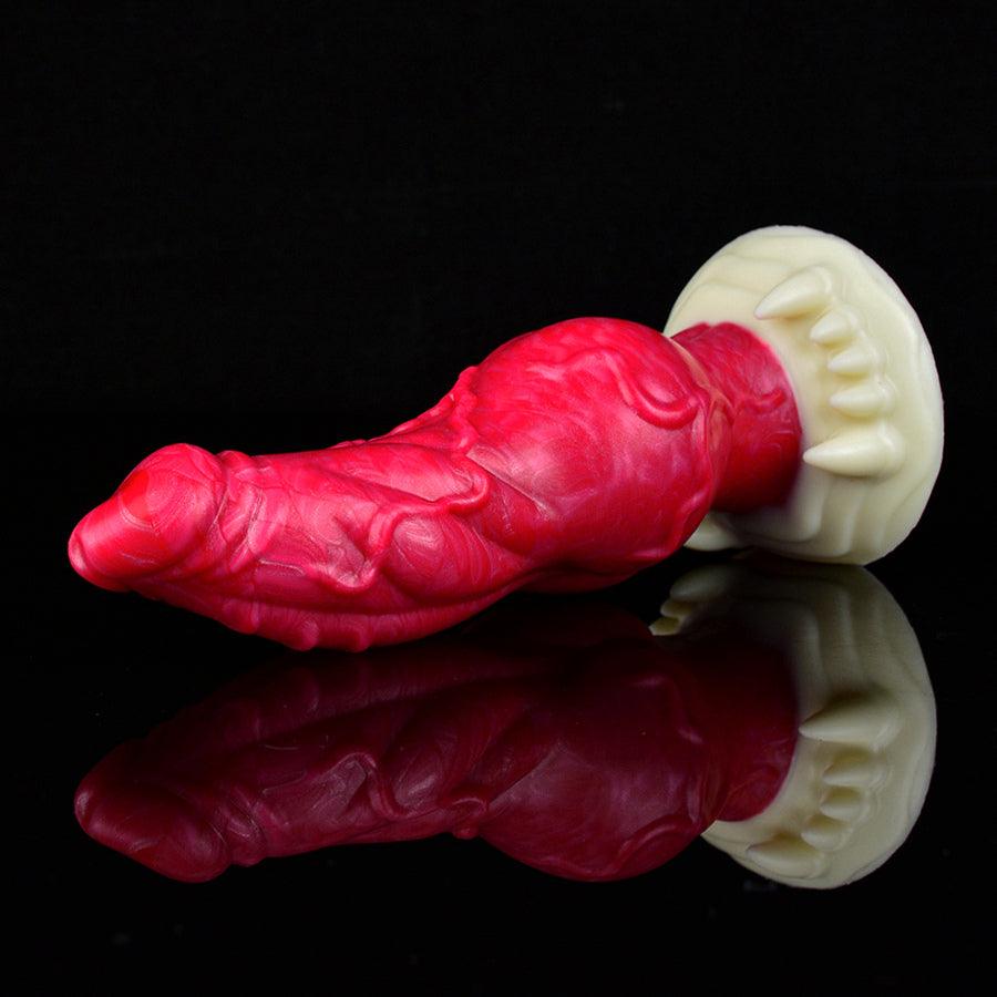 7 Inch Red Wolf Knot Spiked Dildo mysite