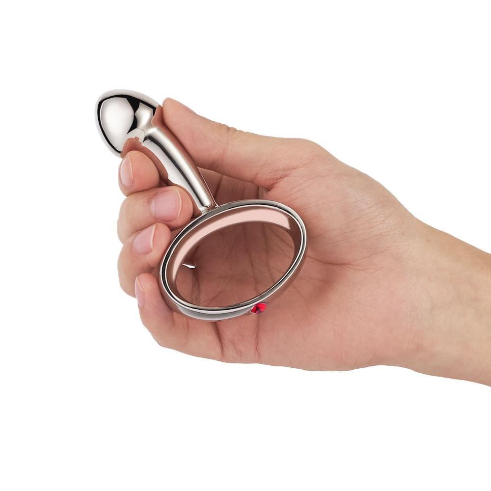 Circle Handle Gem Prostate Anal Plug - Xoxomoving