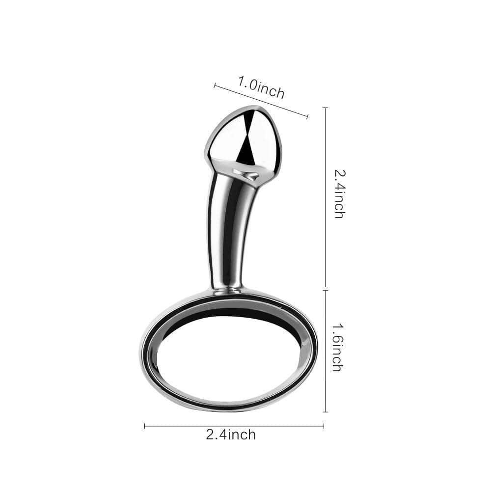 Circle Handle Gem Prostate Anal Plug - Xoxomoving