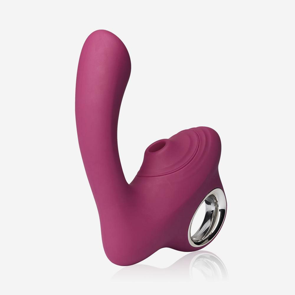 Circle Handle Heating G-Spot Clitoral Sucking Vibrator - Xoxomoving