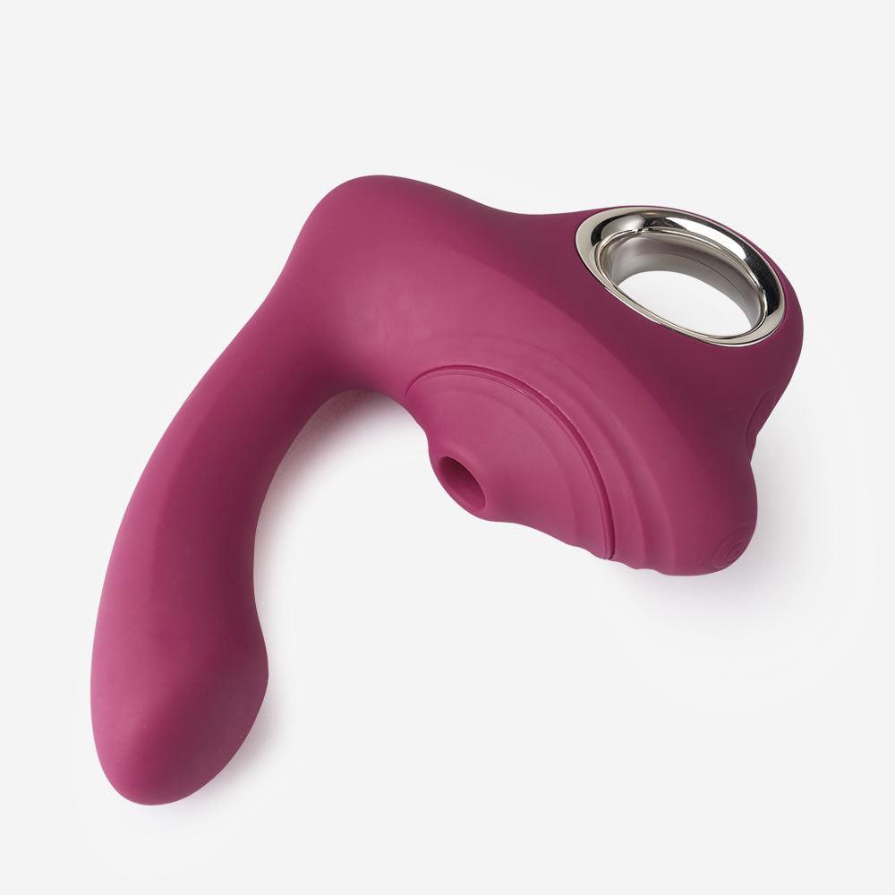 Circle Handle Heating G-Spot Clitoral Sucking Vibrator - Xoxomoving