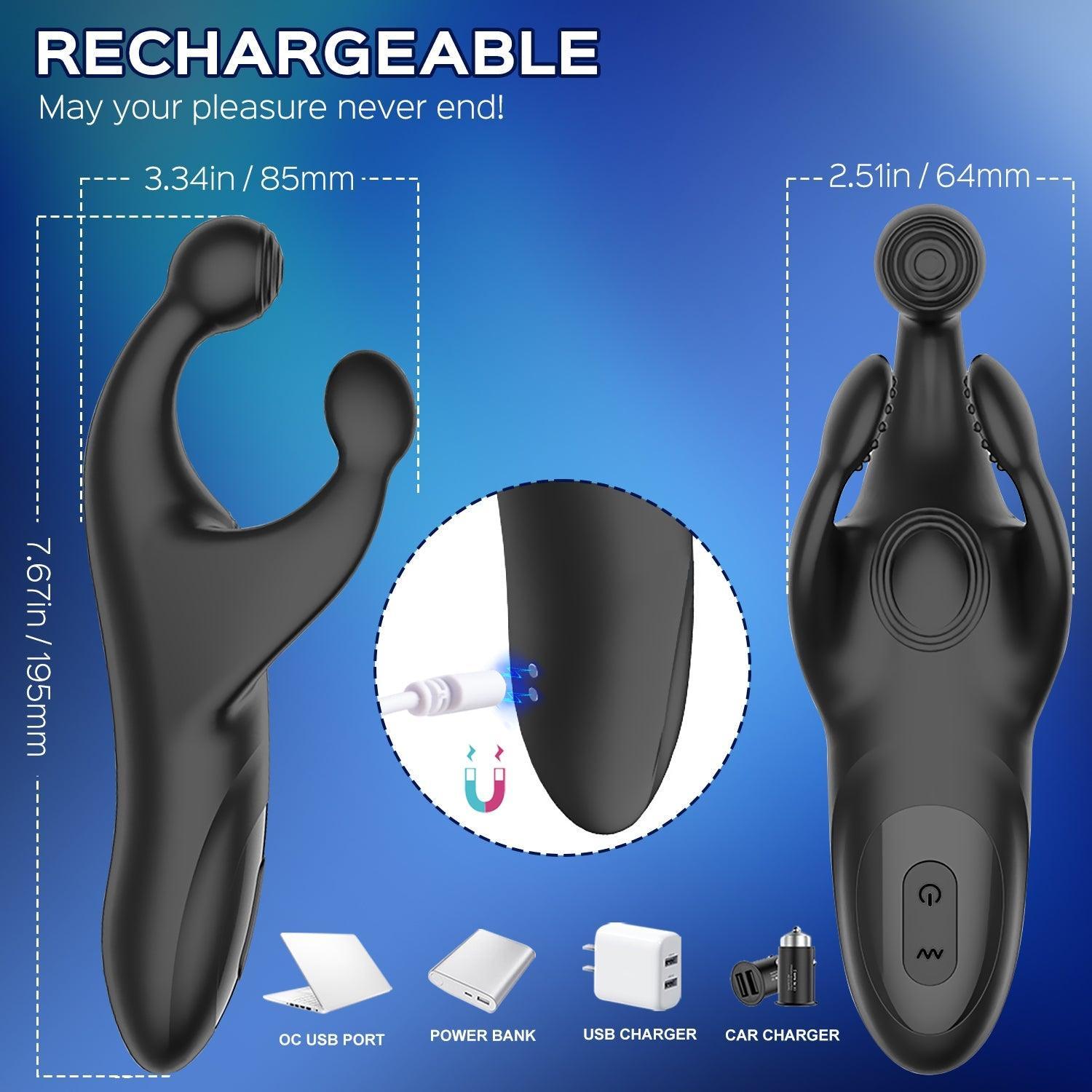 Claws - Tapping Testicle & Perineum Vibrator Penis Massager - Xoxomoving