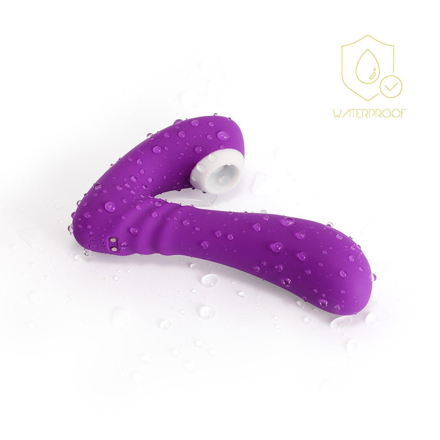 Clit Suction Vibrator - 9 Modes, Waterproof, Ergonomic Design - Xoxomoving