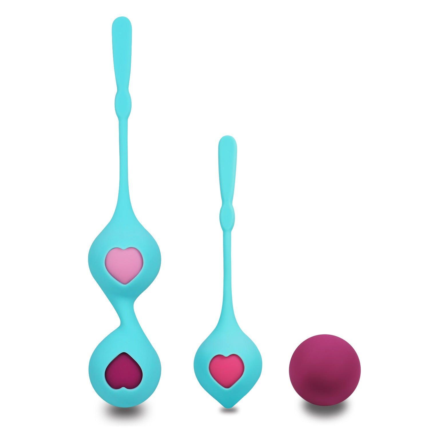 Combination Duo Tone Kegel Ball and Pleasure Ball Exerciser Set - Xoxomoving