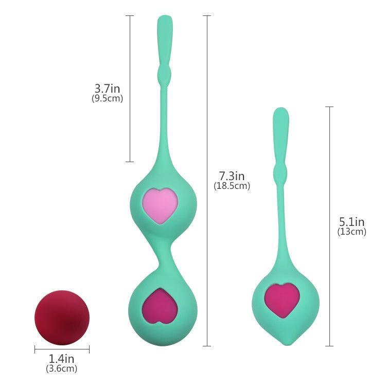 Combination Duo Tone Kegel Ball and Pleasure Ball Exerciser Set - Xoxomoving