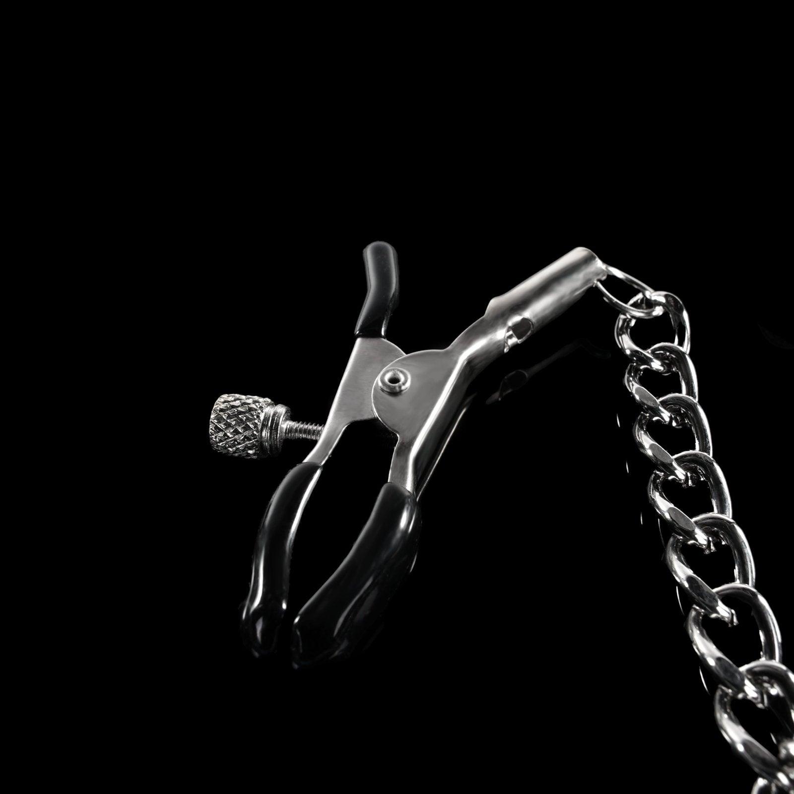 Collar to Nipple and Labia Clamps By Kink - Xoxomoving