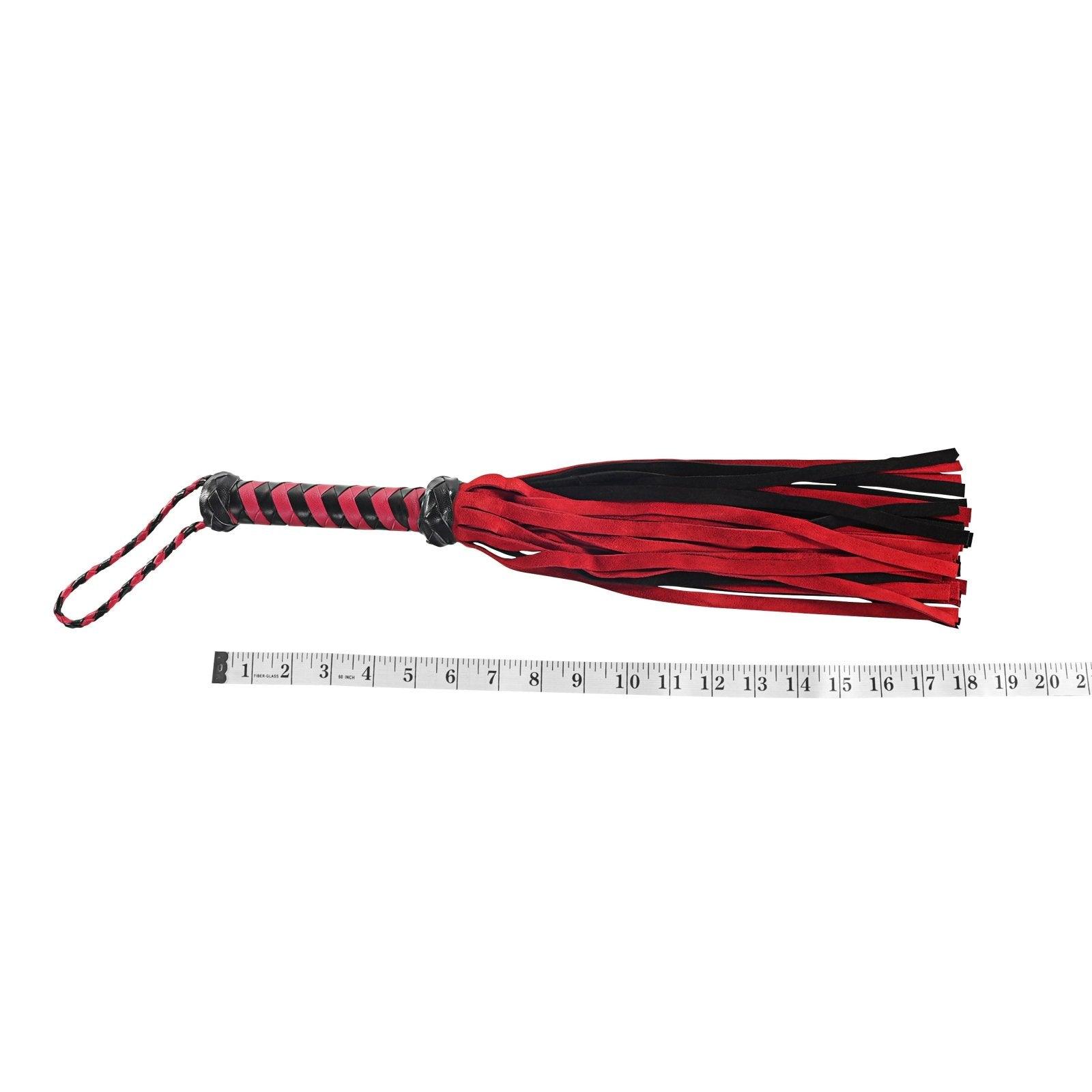 Mini 36 Tail Leather Suede Flogger, 18" By Kink