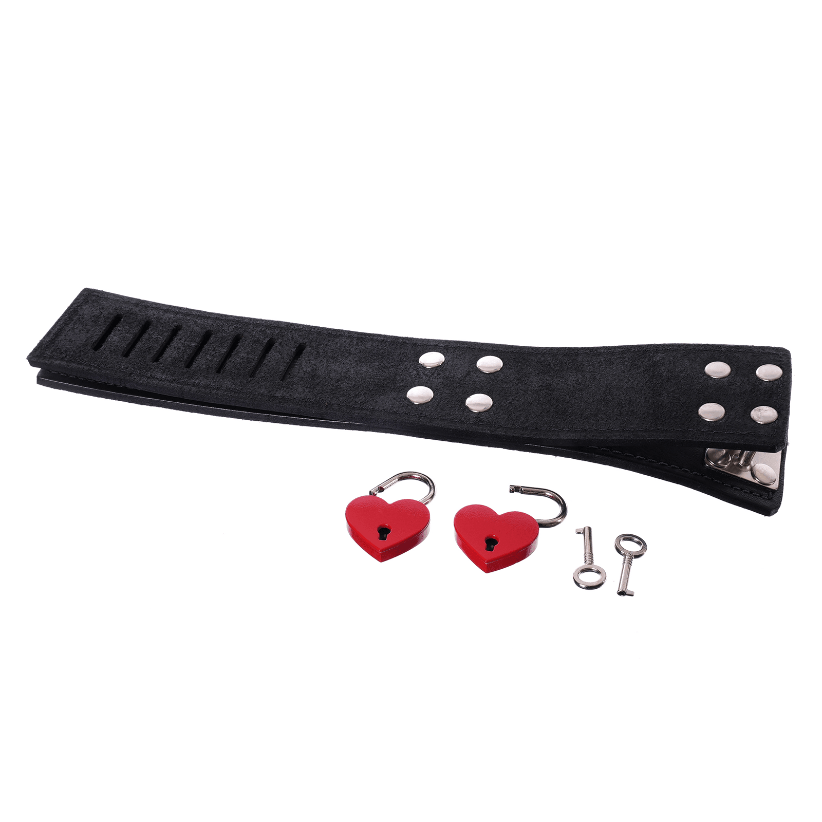 Secure Leather Cuff with 2 Love Locks By Kink - Xoxomoving