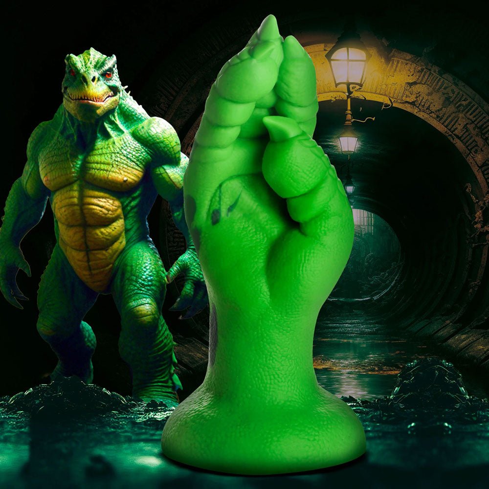 XR Brands Creature Cocks Raptor Claw Fisting Fantasy Silicone Dildo Green 21.8cm XR Brands