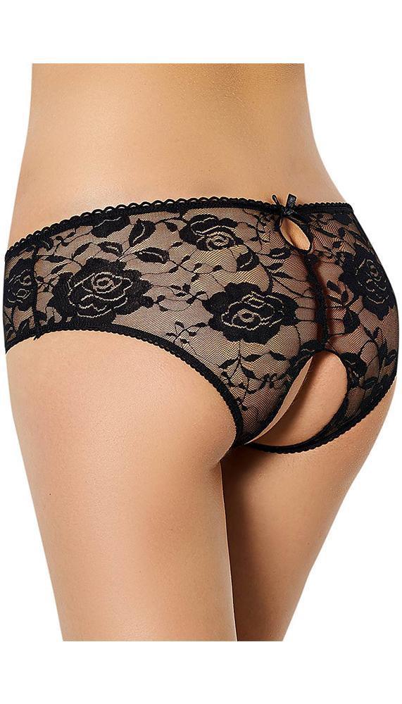 Crotchless Lace Panty - Three Sizes Available - Xoxomoving