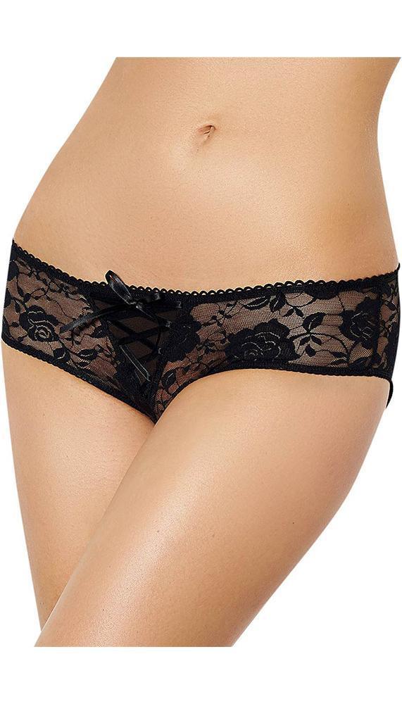 Crotchless Lace Panty - Three Sizes Available - Xoxomoving