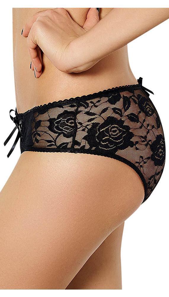 Crotchless Lace Panty - Three Sizes Available - Xoxomoving