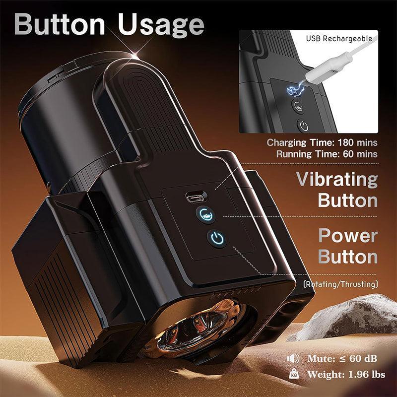 Croxton - Camera Shape 3 IN 1 Detachable Black Multifunctional Male Masturbator - Xoxomoving