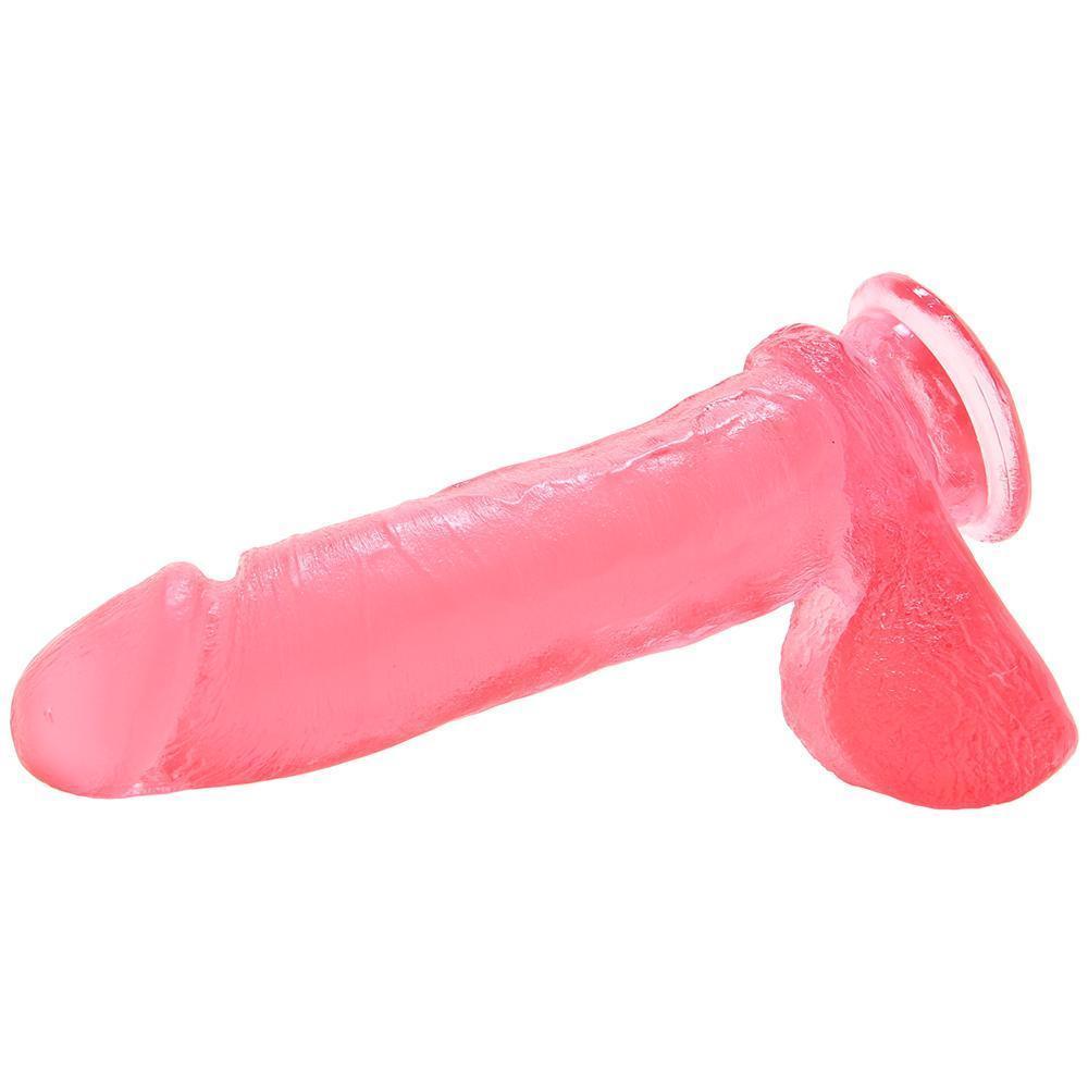 Crystal Jellies Realistic Ballsy Cock - Suction Cup Dildo! - Xoxomoving