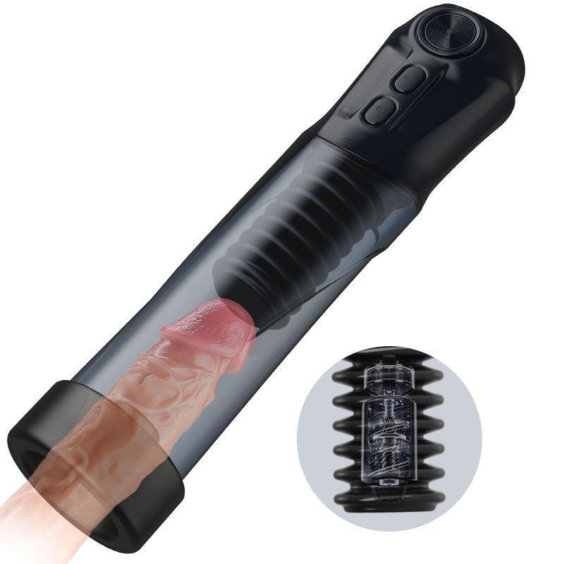 Cupsland 7 Vibrating 3 Sucking Enhance Erection and Masturbation 2 in 1 Penis Pump - Xoxomoving