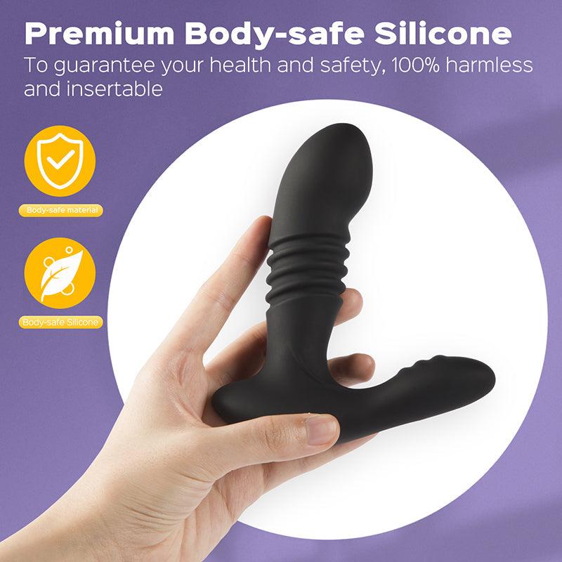 Dakota - Thrusting Anal Vibrator with 12 Vibration Modes - Xoxomoving