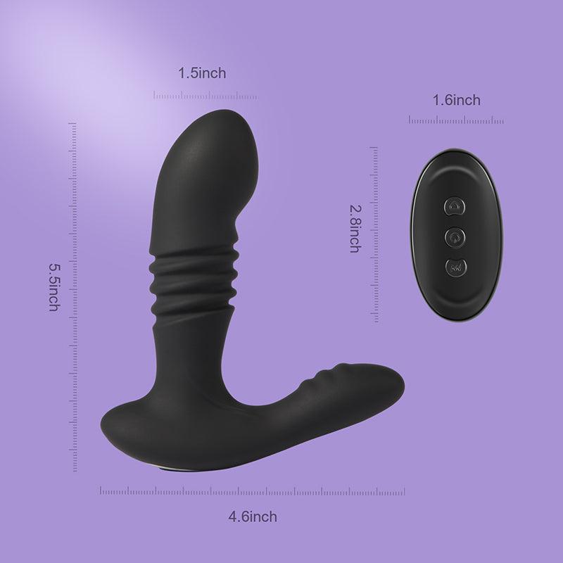 Dakota - Thrusting Anal Vibrator with 12 Vibration Modes - Xoxomoving