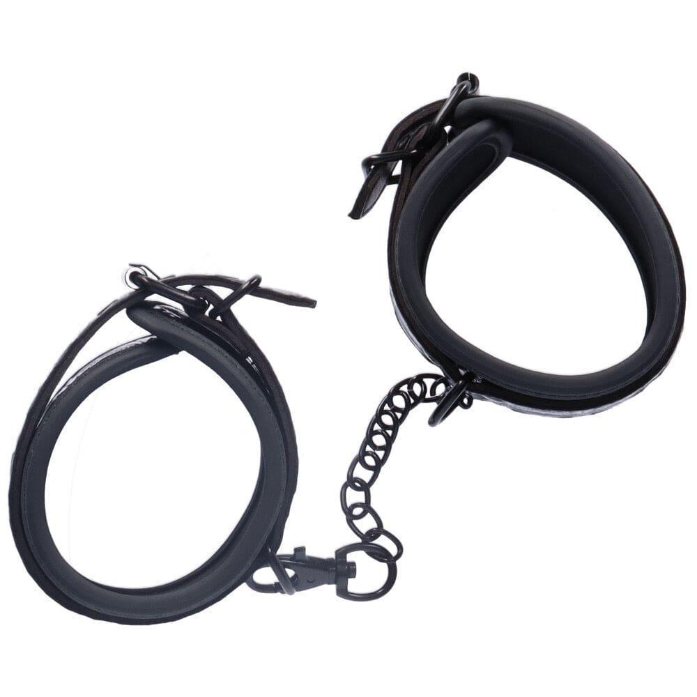 Dark Amour Leather Ankle Cuff Restraints - Xoxomoving