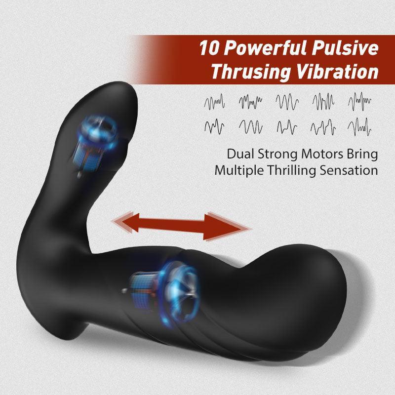 Dark Knight 10 vibrations 10 pulses Prostate Massager - Xoxomoving