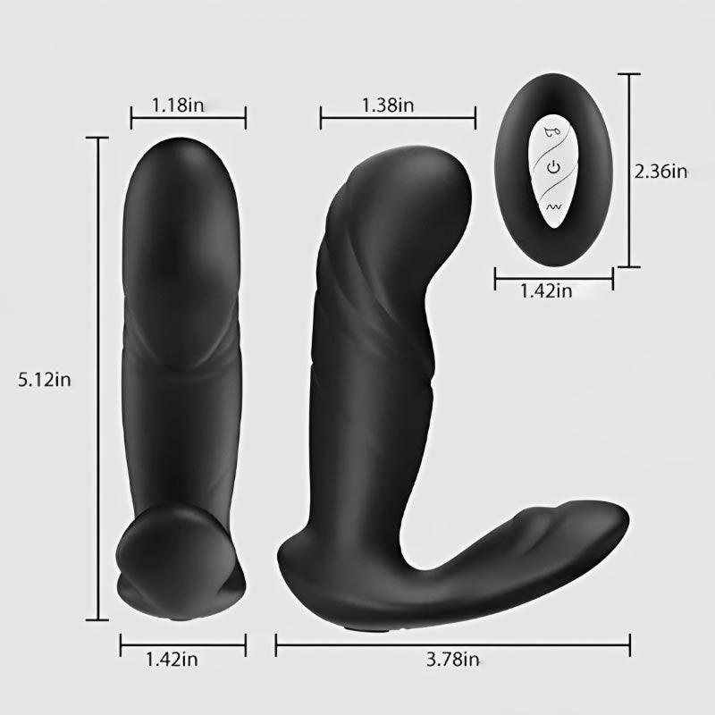 Dark Knight 10 vibrations 10 pulses Prostate Massager - Xoxomoving