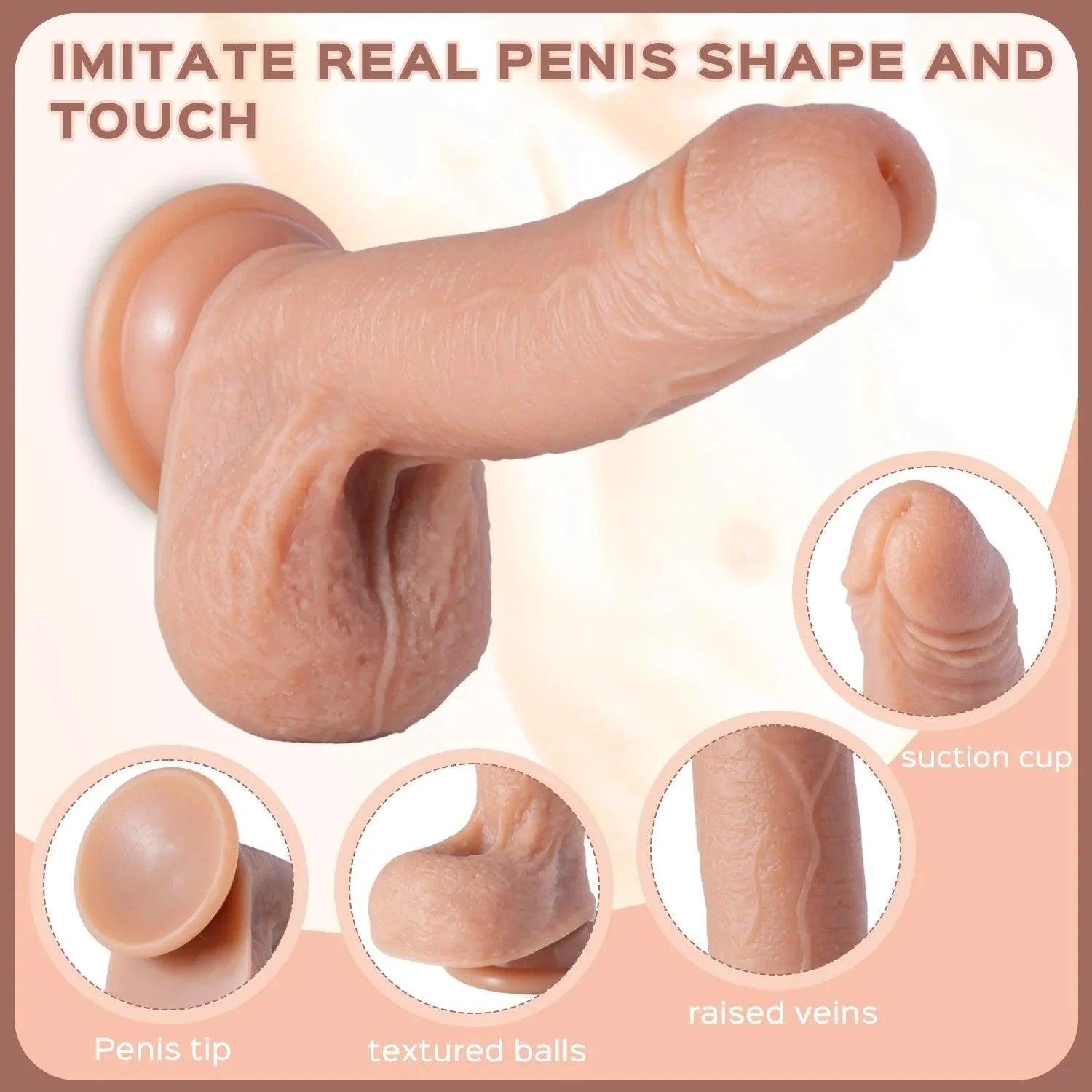 Deal - Squirting Realistic Suction Cup Dildo 6 Inch - Xoxomoving