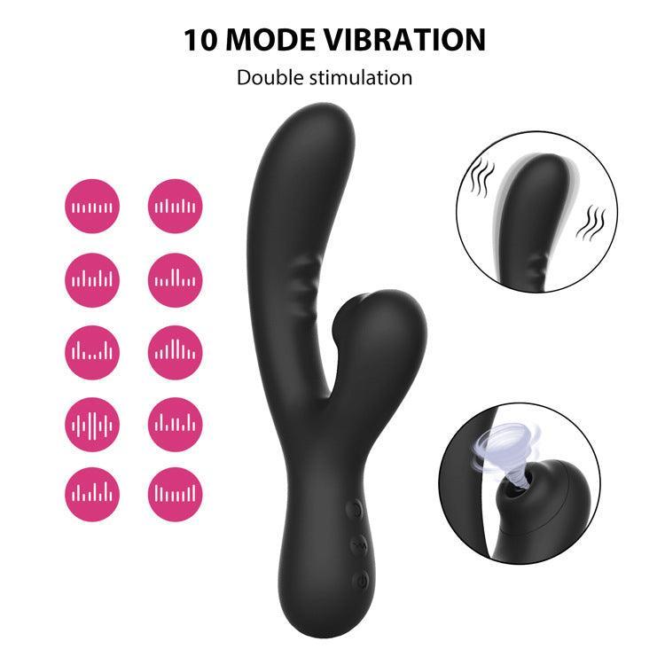 Deep Penetrating Dual-Action Air Pulse Vibrator - G-Spot & A-Spot Stimulation! - Xoxomoving