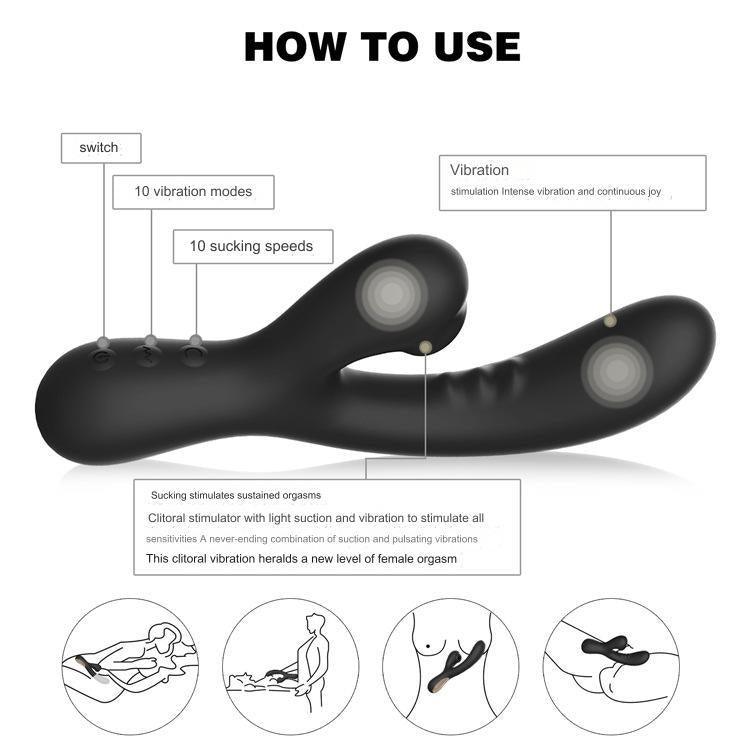 Deep Penetrating Dual-Action Air Pulse Vibrator - G-Spot & A-Spot Stimulation! - Xoxomoving