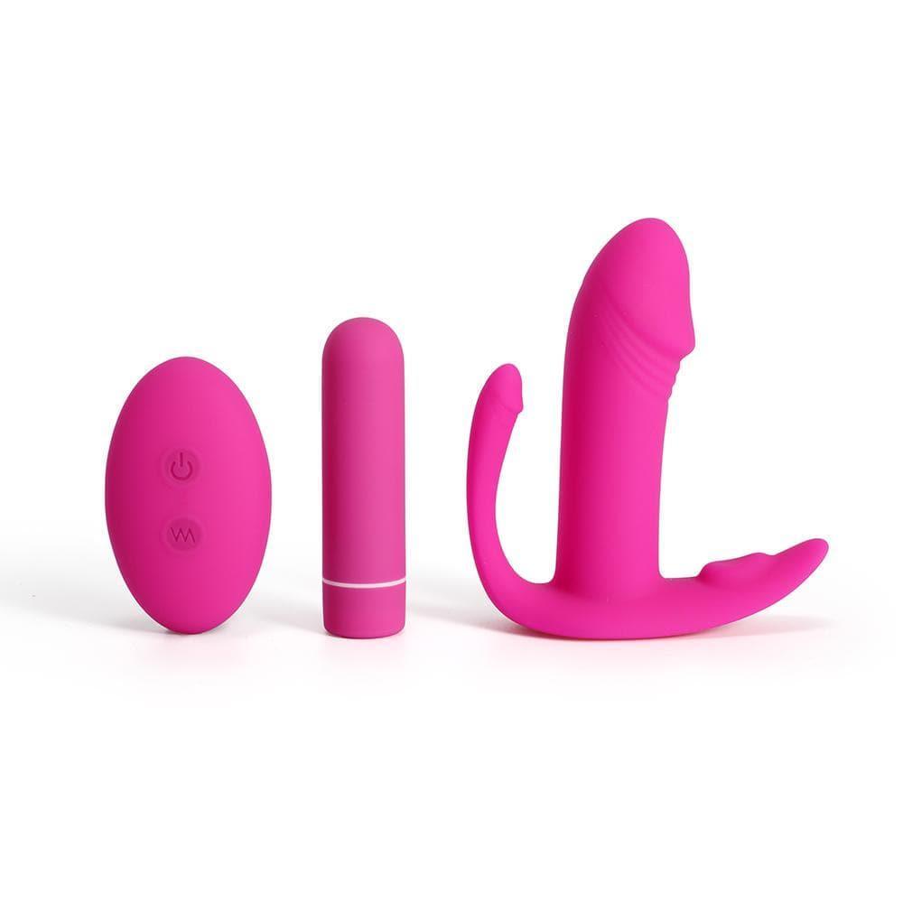 Deidre - Wearable Vibrating Dildo Triple Stimulation RC - Xoxomoving