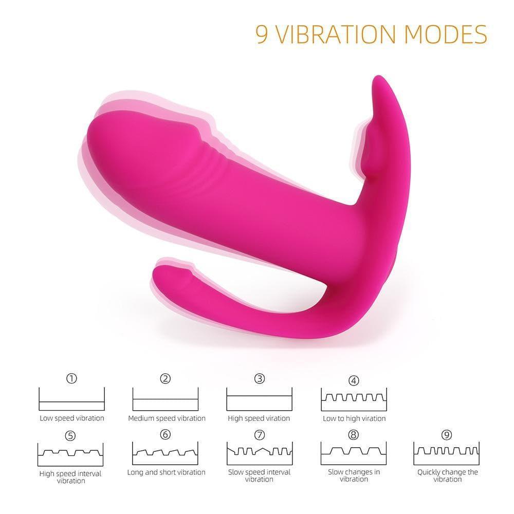 Deidre - Wearable Vibrating Dildo Triple Stimulation RC - Xoxomoving