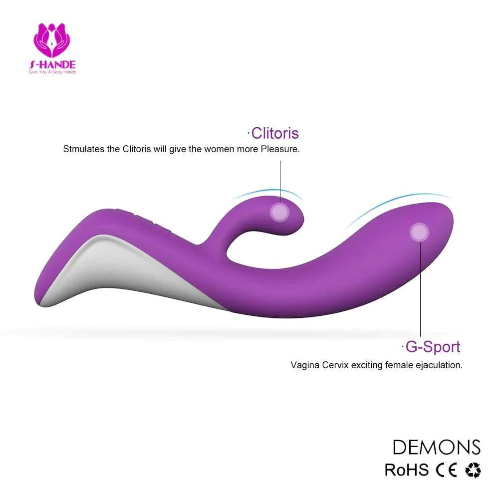 Demons - Curved Silicone G Spot Vibrator - Xoxomoving