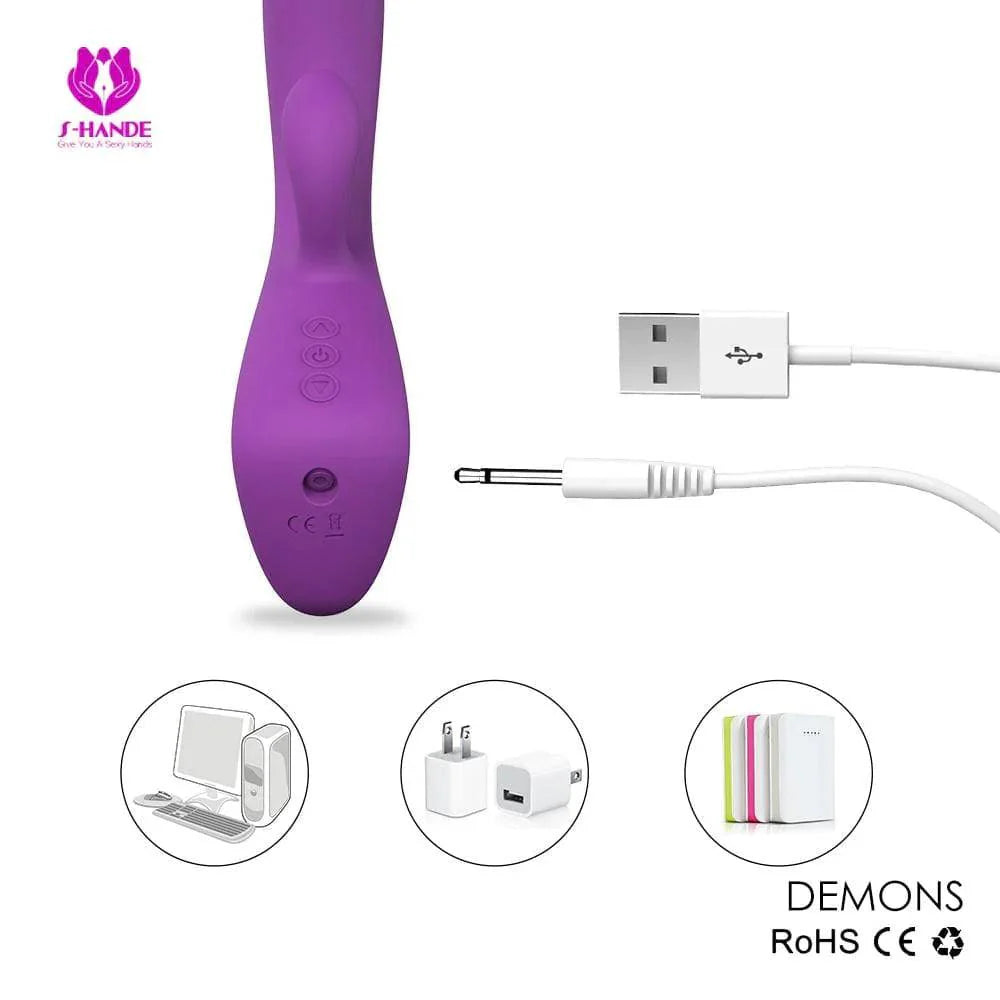 Demons - Curved Silicone G Spot Vibrator - Xoxomoving