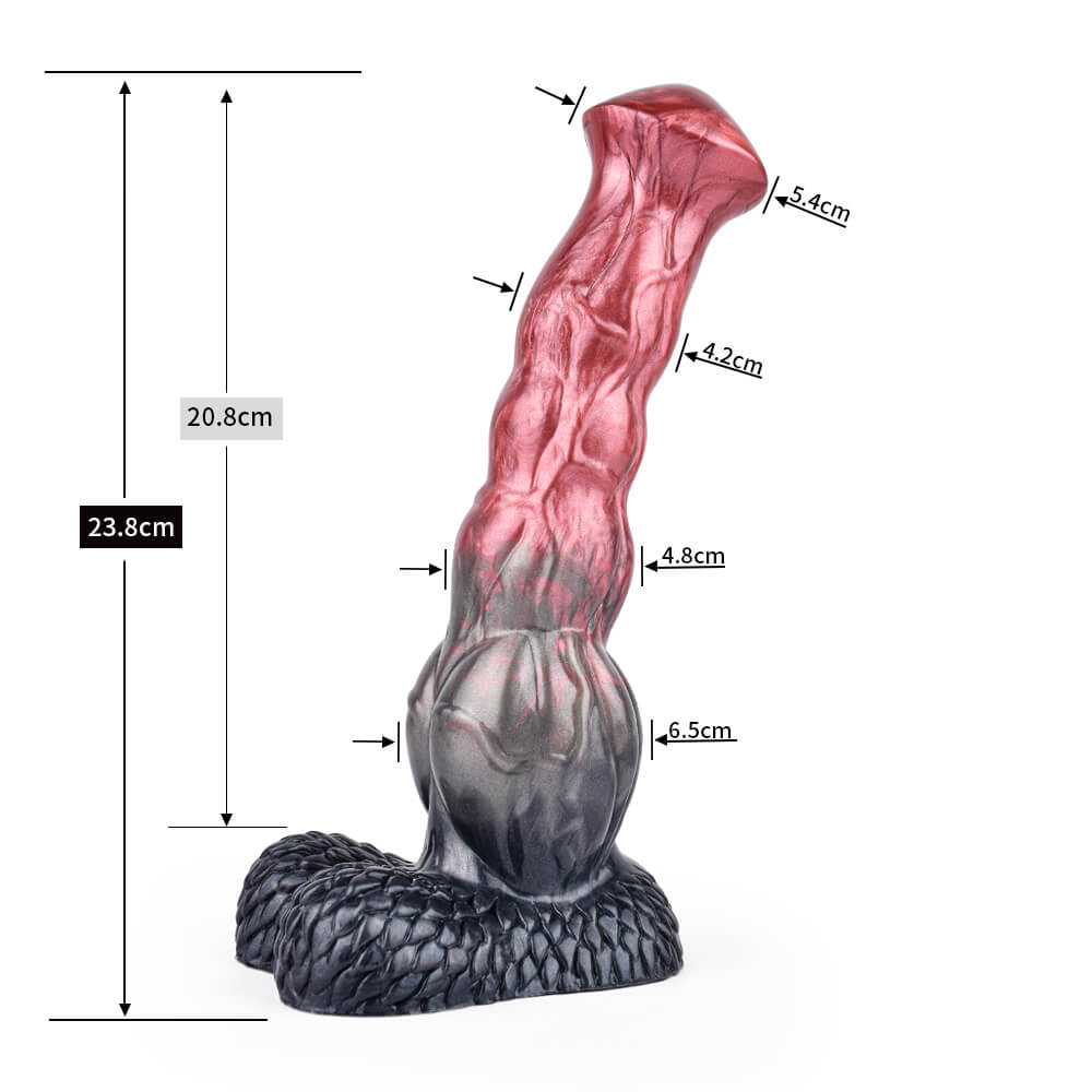 Destrier 9 Inch Silicone Horse Dildo with Knot Xoxomoving