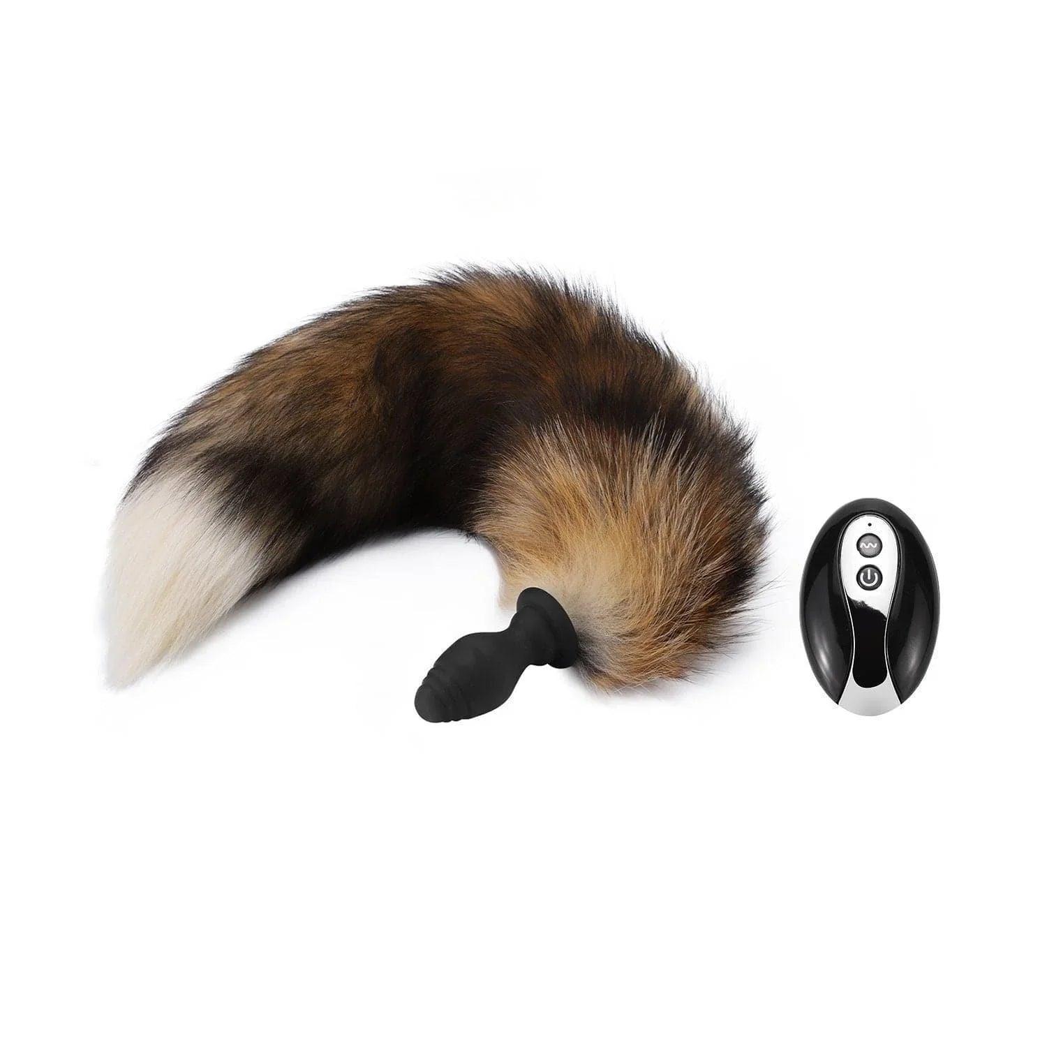 Detachable Vibrating Fox Tail Butt Plug - Soft & Stimulating - Xoxomoving