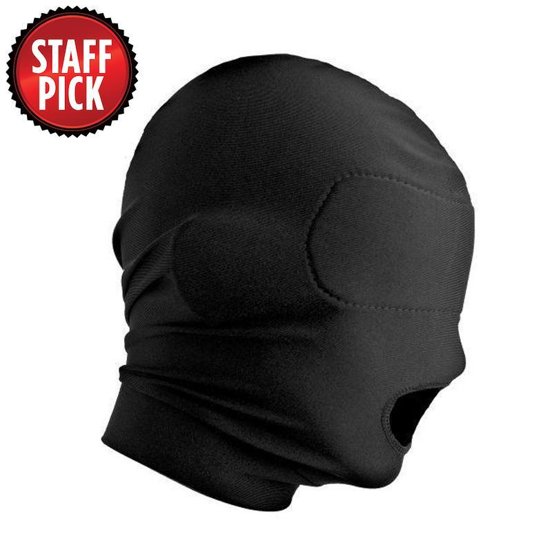 Disguise Open Mouth Hood with Padded Blindfold - Xoxomoving