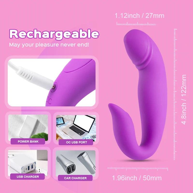 Dolphin - Dual-Motor Rolling G-spot & Clitoral Vibrator - Xoxomoving