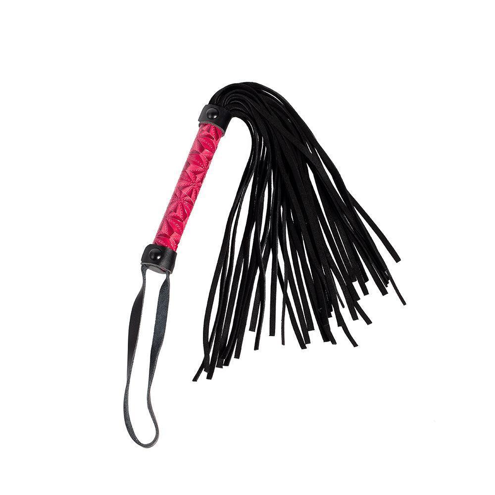 Domme - Pink Leather Flogger for Sensual Impact Play and BDSM Pleasure - Xoxomoving