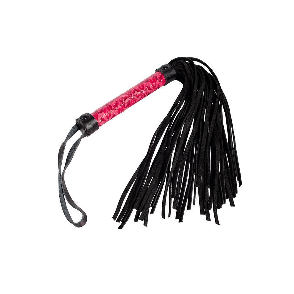 Domme - Pink Leather Flogger for Sensual Impact Play and BDSM Pleasure - Xoxomoving